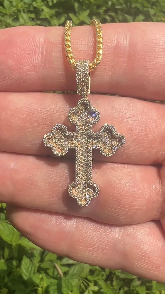 1.15CT Diamond Orthodox Cross Pendant