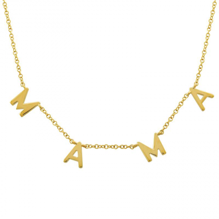 14K Gold Mama Necklace