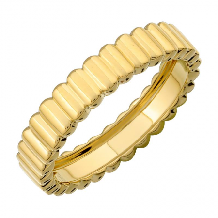 14K Gold Fluted Band