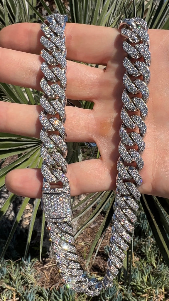 15MM Diamond Cuban Link Chain