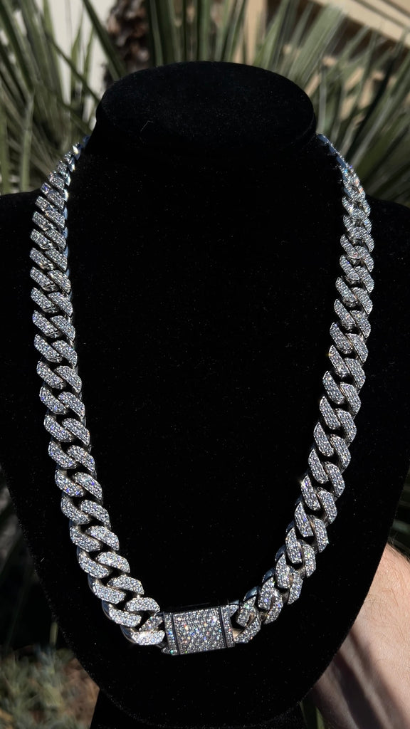 15MM Diamond Cuban Link Chain