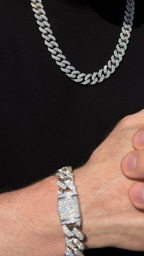 15MM Diamond Cuban Link Chain