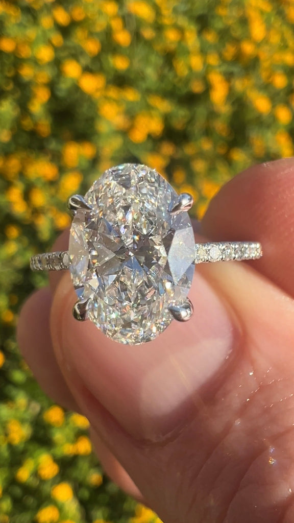 2.50 Carat Oval Diamond Engagement Ring