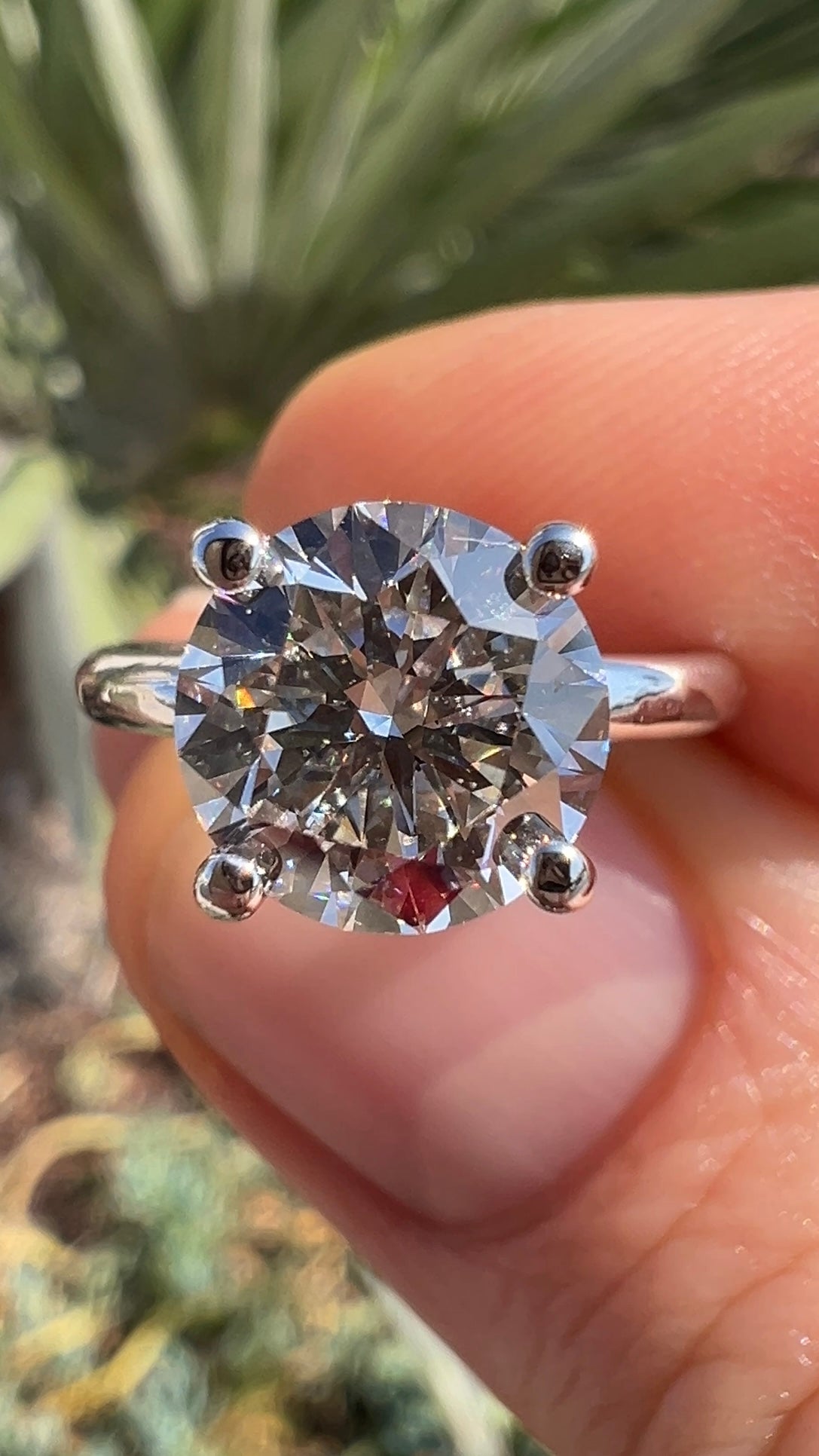 Reese Second Hand Rings The Reese Ring / 2 Carat Round Diamond Solitaire Engagement Ring ...