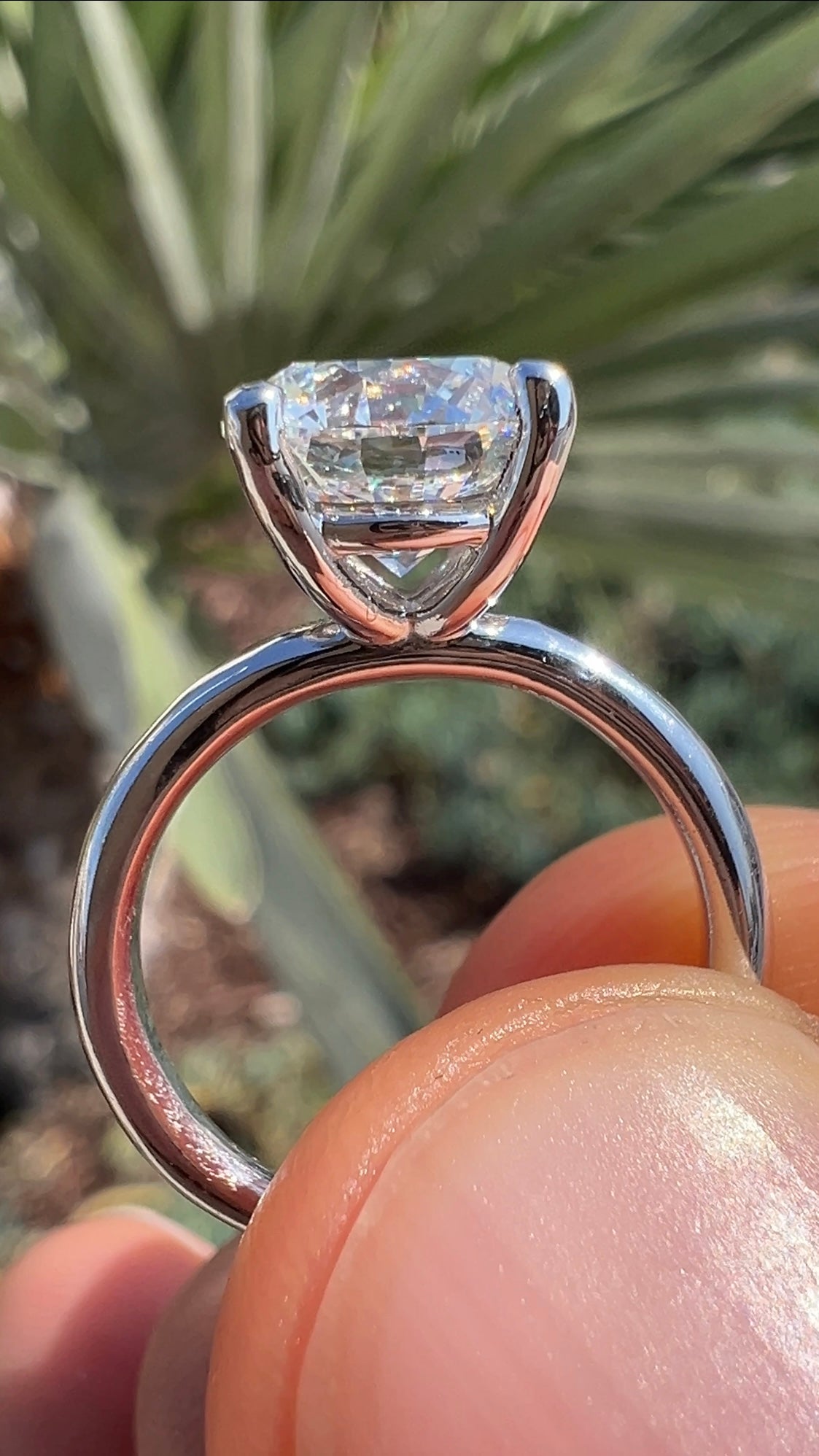 Reese Second Hand Rings The Reese Ring / 2 Carat Round Diamond Solitaire Engagement Ring ...