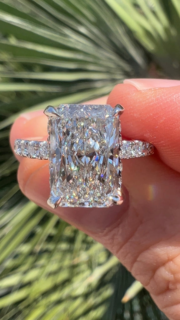 3 Carat Radiant Diamond Engagement Ring