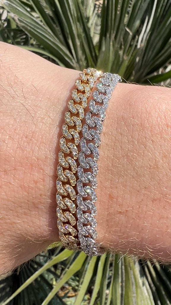 6MM Diamond Cuban Link Bracelet