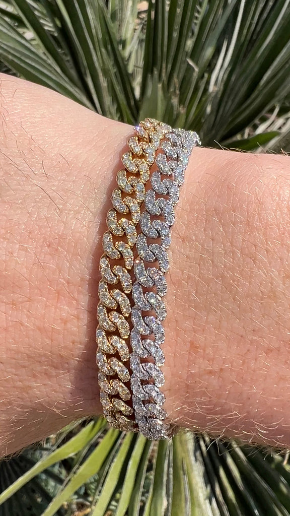 6MM Diamond Cuban Link Bracelet