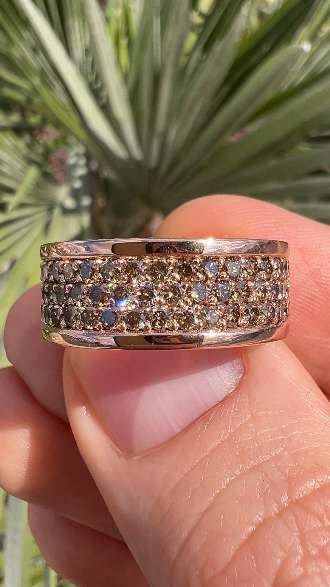 Chocolate Diamond Brown Diamond Eternity Ring The Oliver Ring