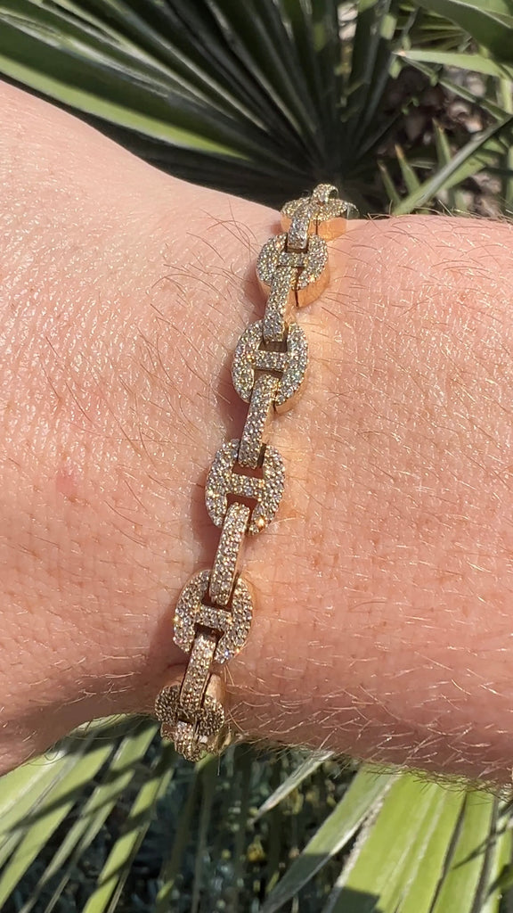 Diamond Gucci Link Bracelet