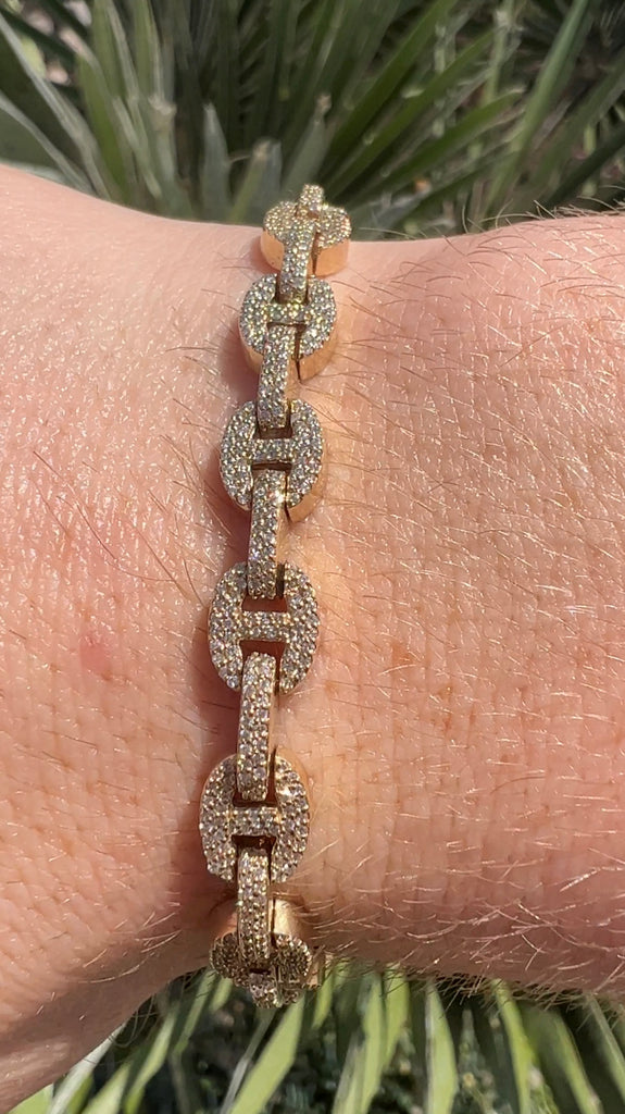 Diamond Mariner Link Bracelet