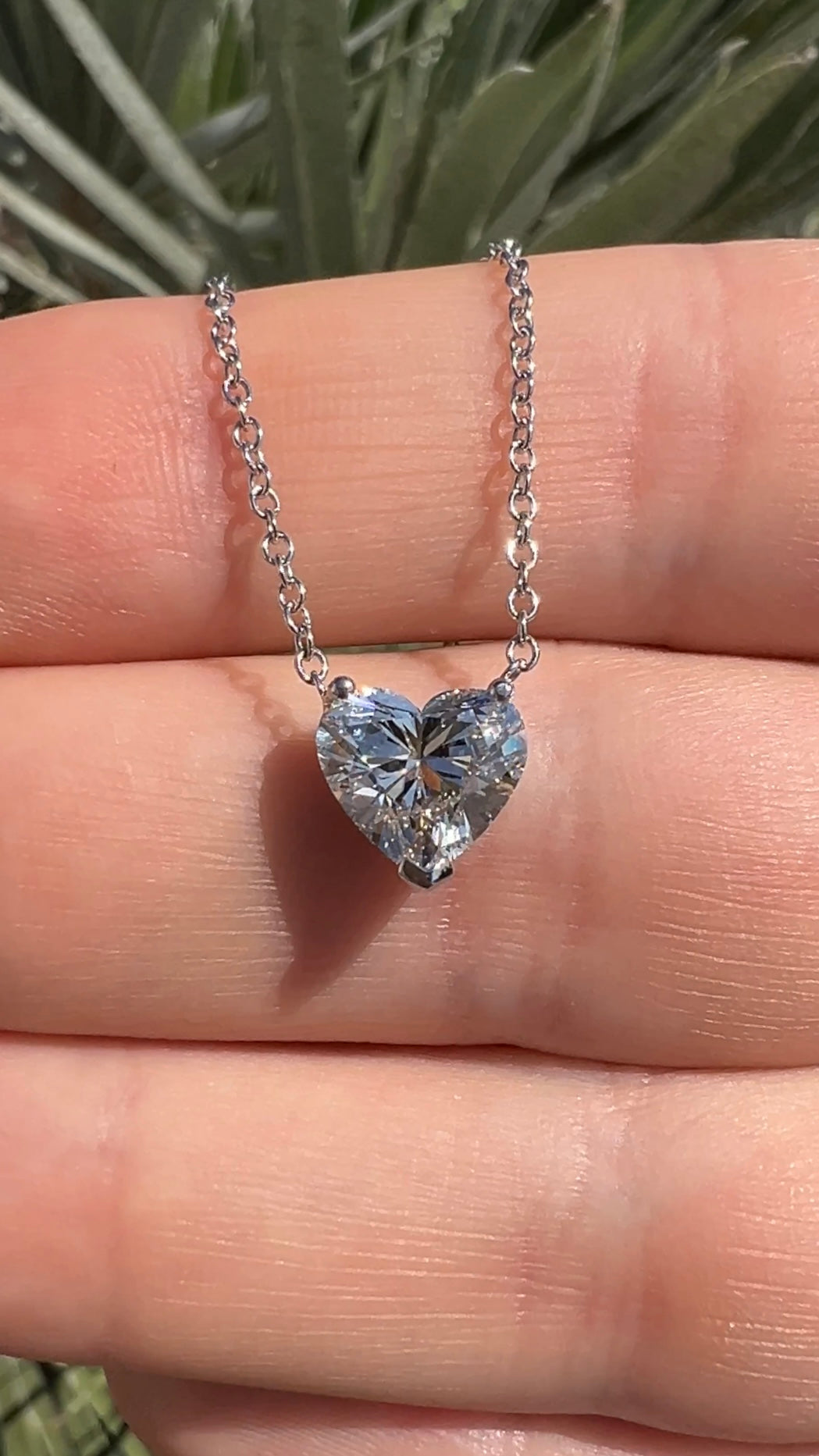 Lab Grown Heart Diamond Solitaire Necklace – Justin's Jewelers