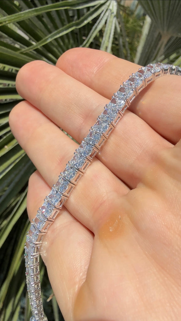 Lab Grown Radiant Diamond Bracelet
