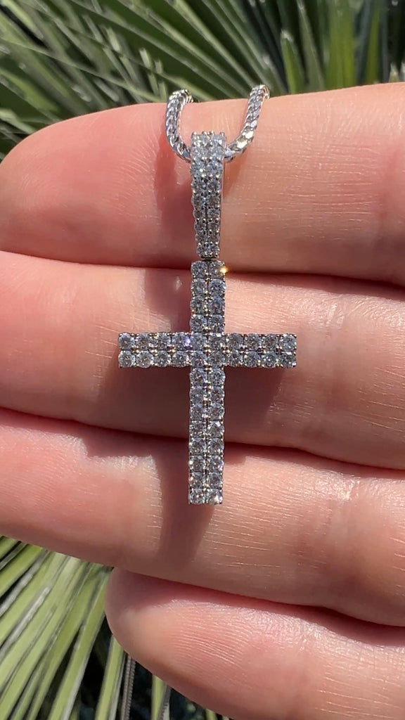Mens Diamond Cross Pendant