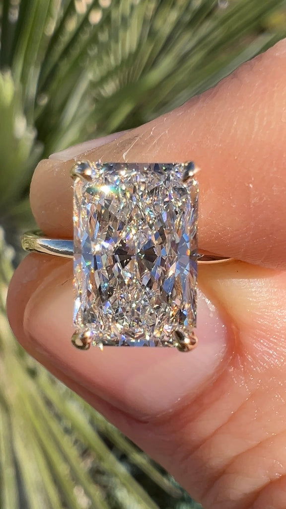 The Rose Ring 3 Carat Radiant Diamond