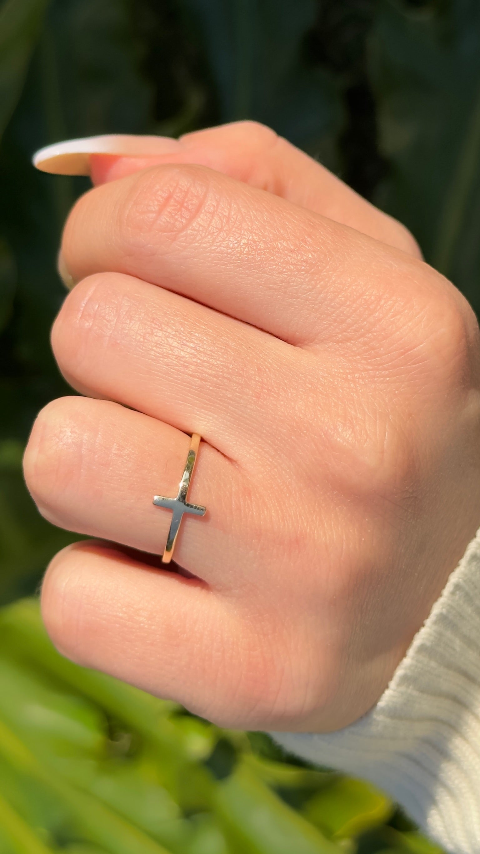 14K Gold Sideways Cross Ring – Justin's Jewelers