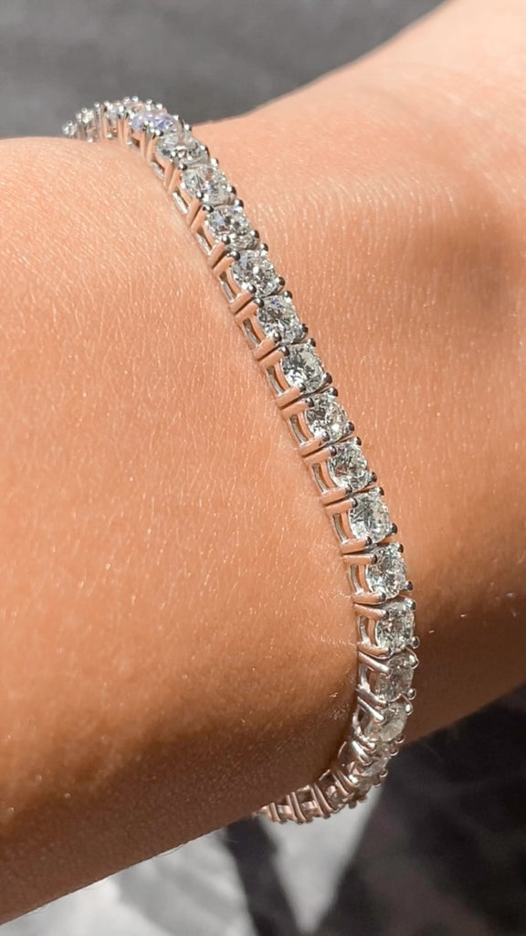 7 Carat Round Diamond Tennis Bracelet