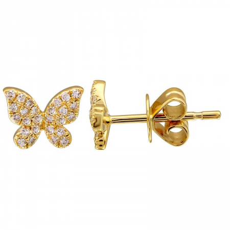 9ct gold butterfly earrings online