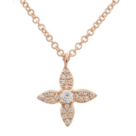 Diamond Flower Necklace Van Cleef
