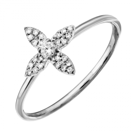 Louis Vuitton Diamond Blossom Ring White Gold