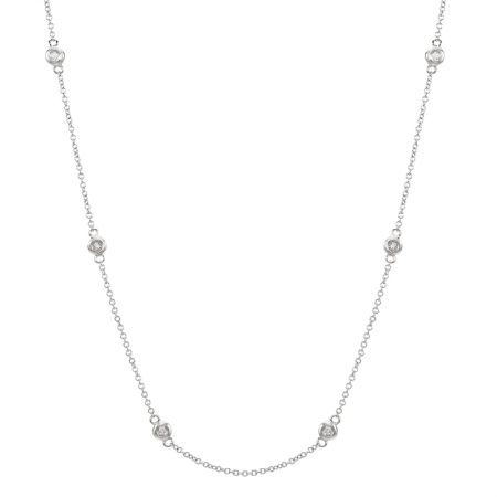 Diamonds by the Yard Necklace White Gold