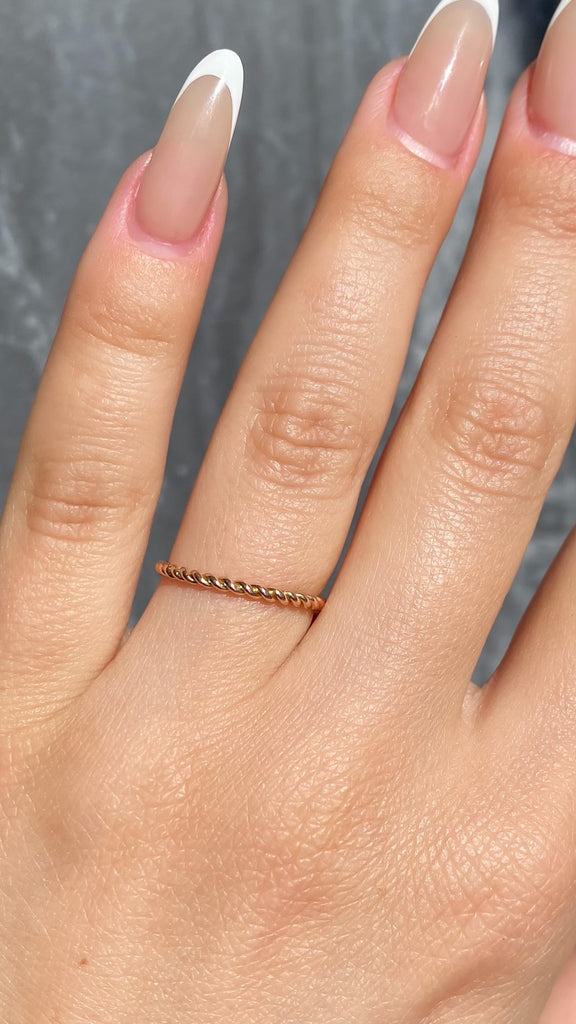 Gold Rope Ring