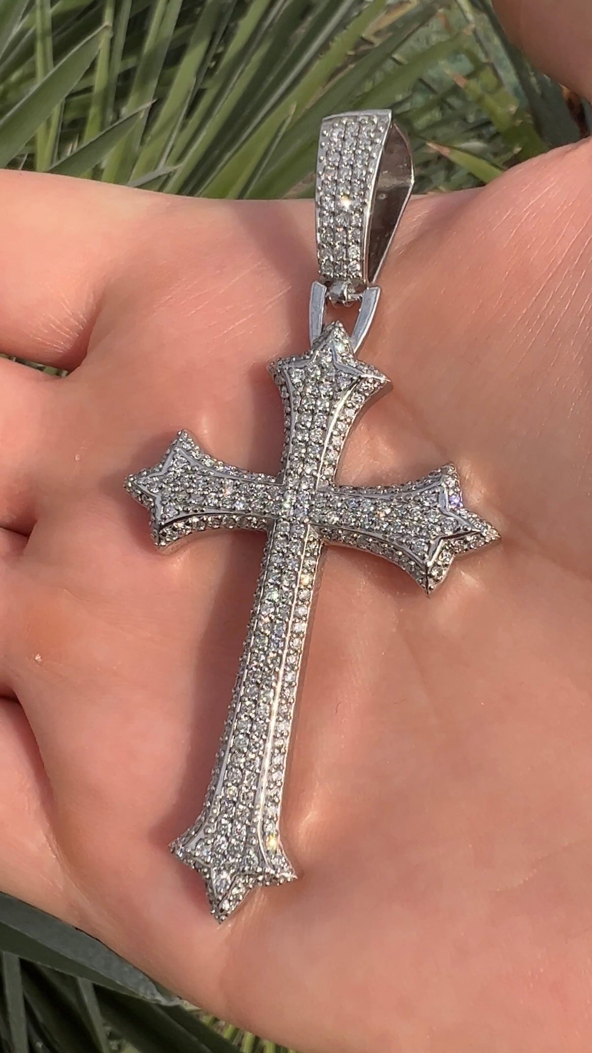 Diamond cross chain cheap Clearance