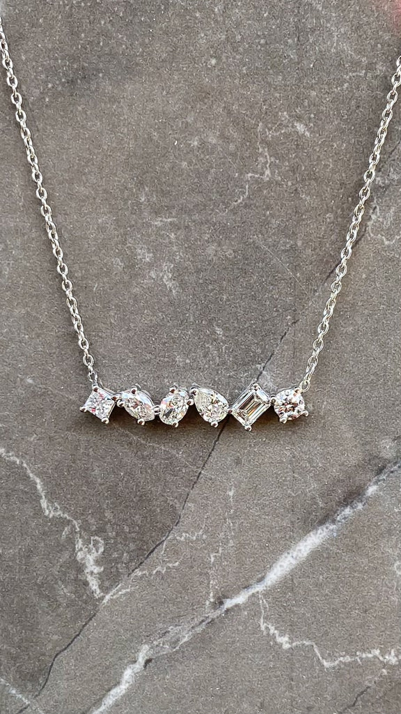 Multi Shape Diamond Pendant
