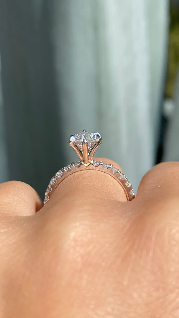 Pear Shaped Diamond Engagement Ring