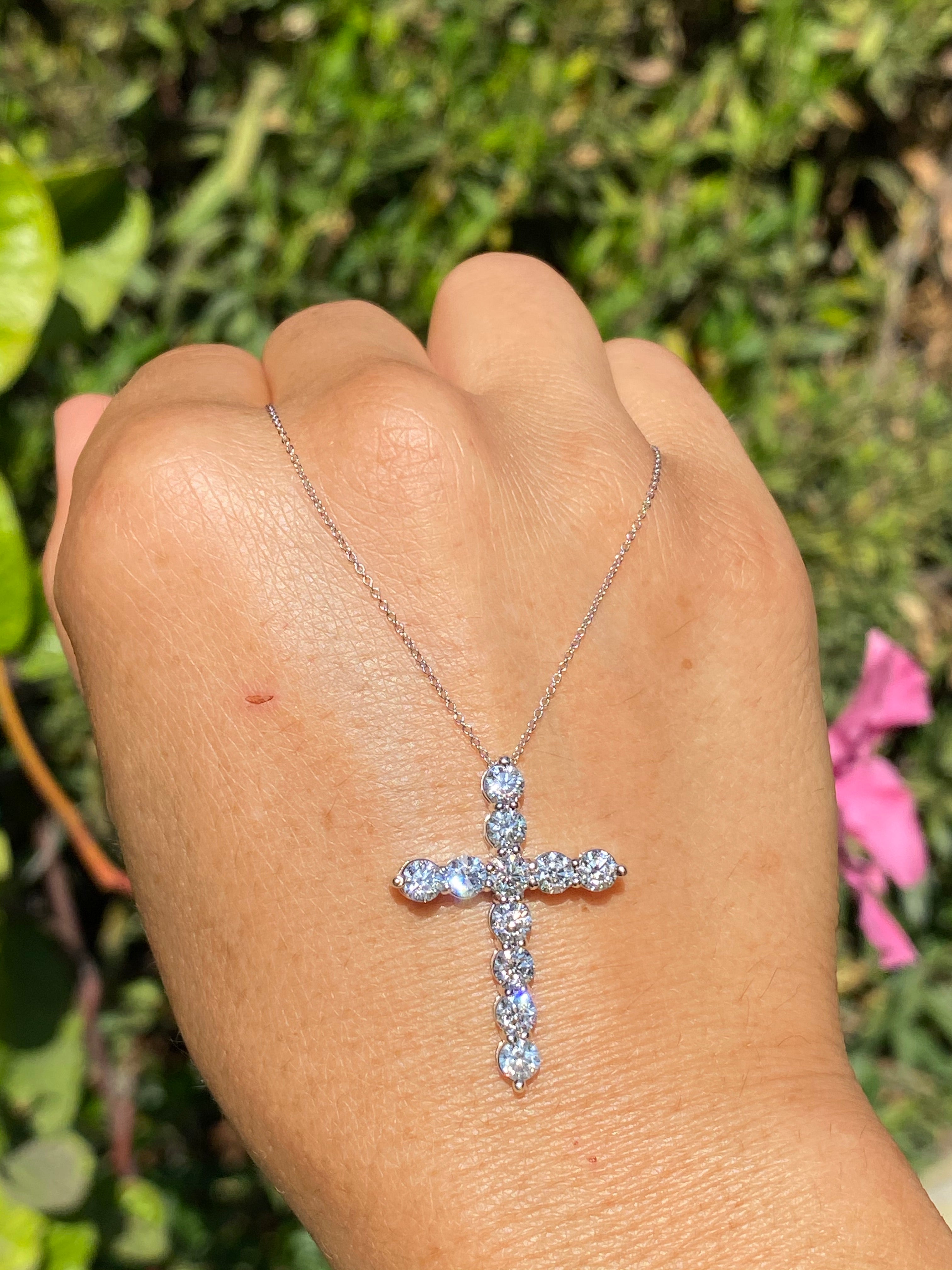 Crucifix necklace diamonds Clearance