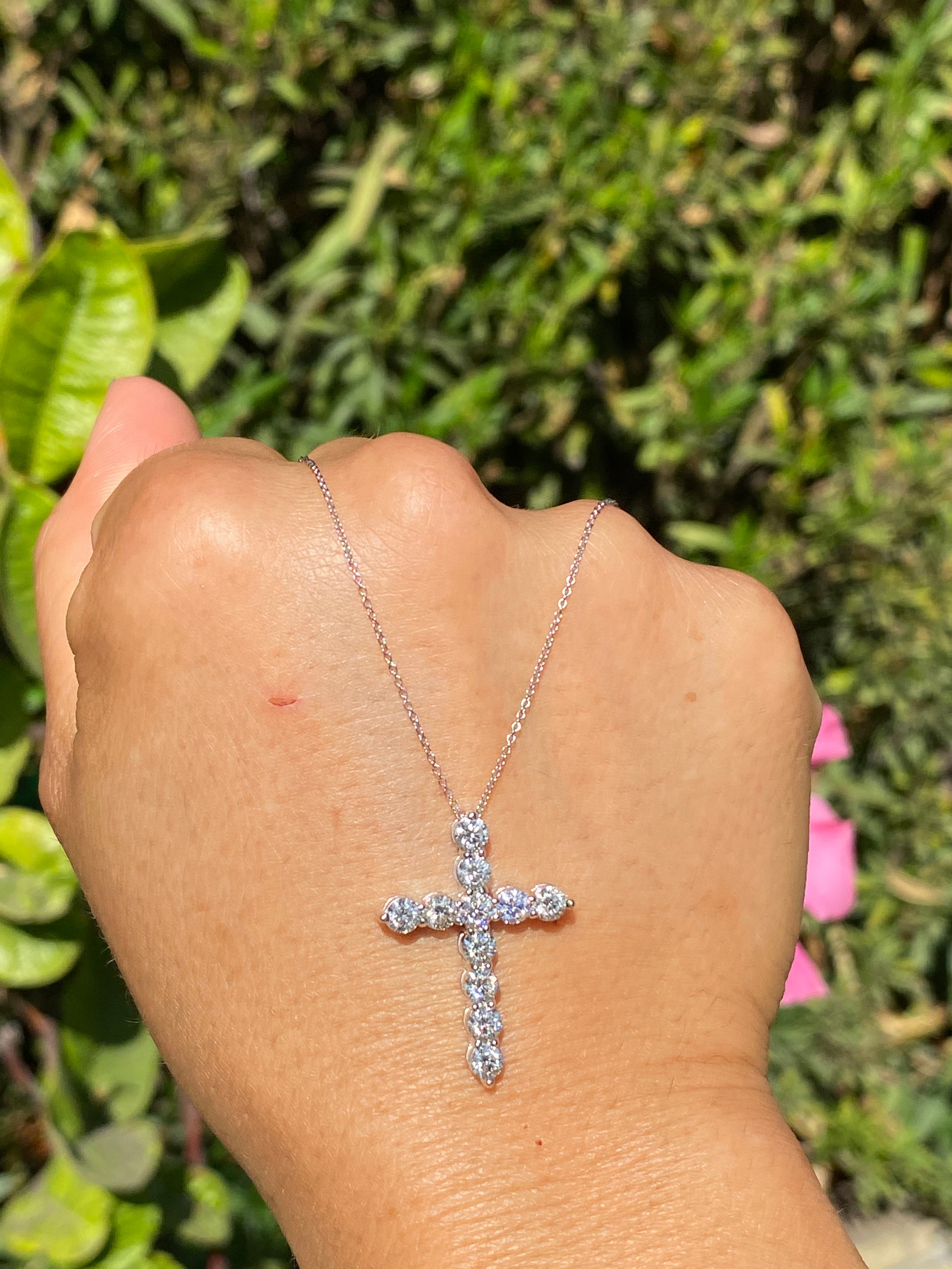God Bless Texas Womens Sterling Silver-Plated Religious Cross Diamond  Pendant Necklace