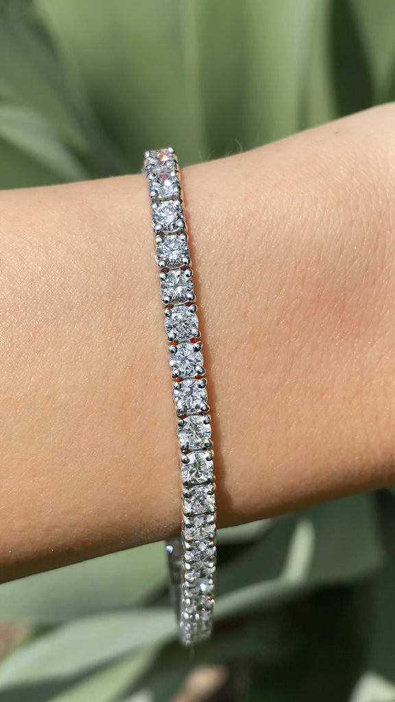 9.00 Carat Round Diamond Tennis Bracelet – Justin's Jewelers