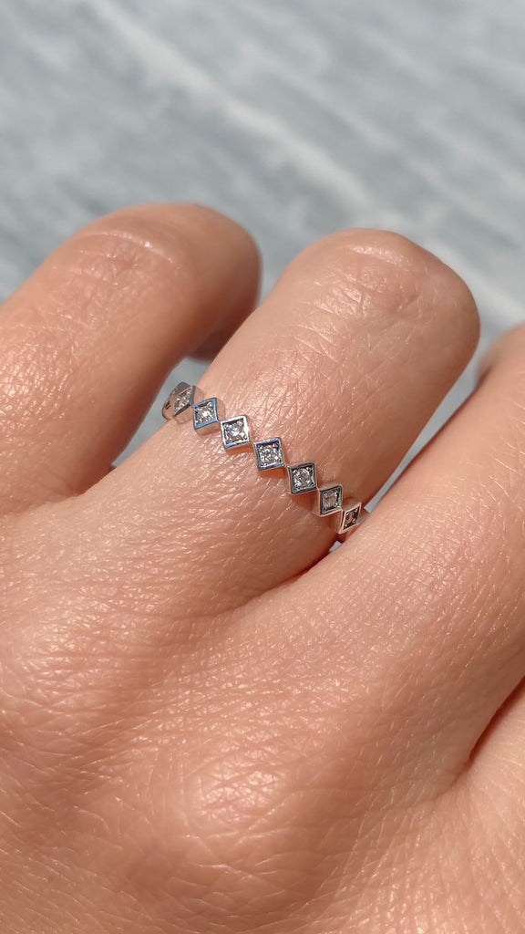 Stackable Diamond Wedding Rings