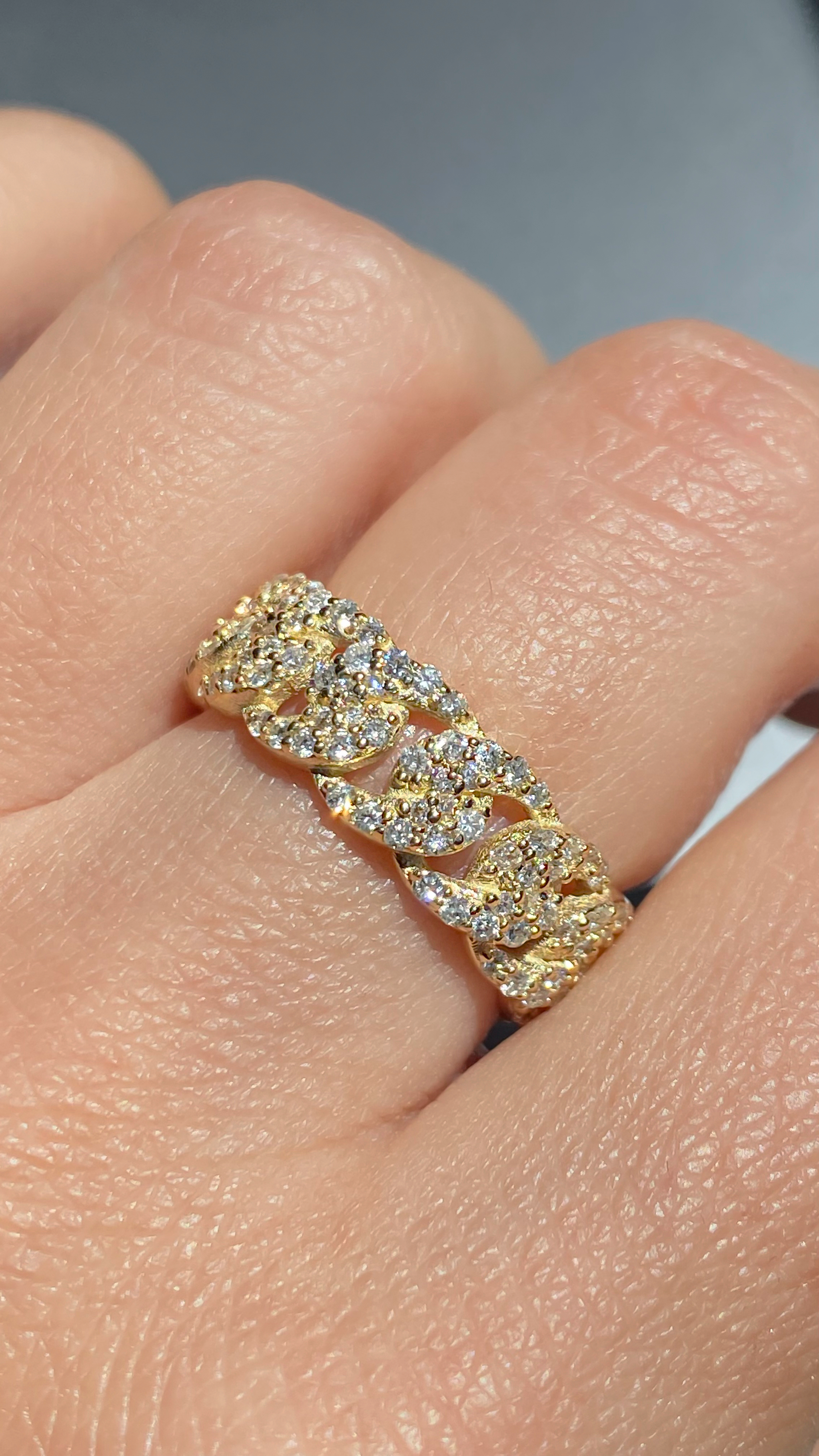 Cuban Link Ring Gold – COMMONLINES Cuban link ring gold main image 2